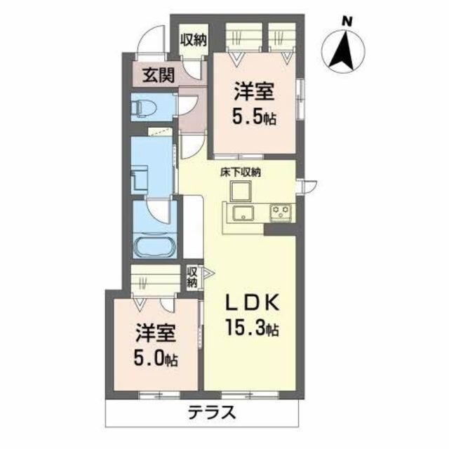 シャーメゾン　カトリエーム　シマの物件間取画像
