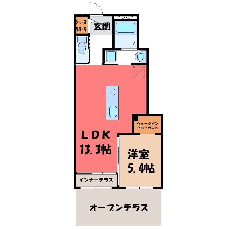 小山駅 バス29分  県営横倉住宅下車：停歩3分 1階の物件間取画像