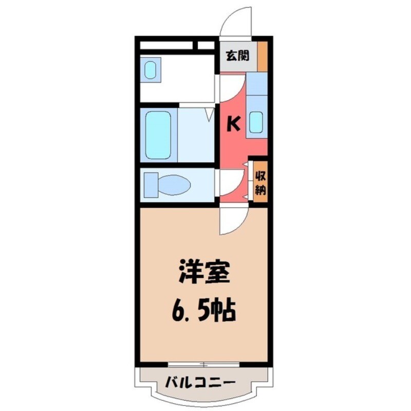 小金井駅 徒歩32分 2階の物件間取画像