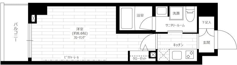 上野駅 徒歩9分 3階の物件間取画像