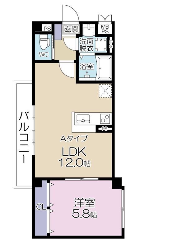 日暮里駅 徒歩6分 2階の物件間取画像