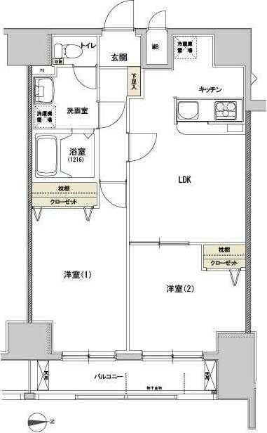 日暮里駅 徒歩10分 10階の物件間取画像