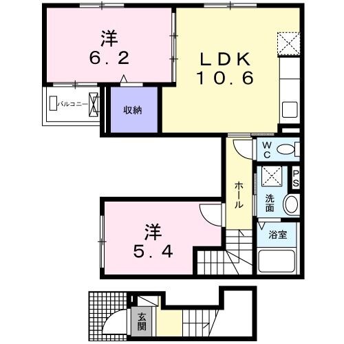 三ノ輪駅 徒歩10分 2階の物件間取画像