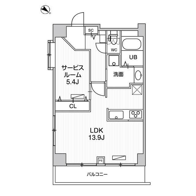 押上駅 徒歩7分 2階の物件間取画像