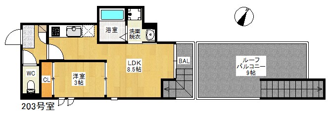 Grandtic Premio雑餉隈の物件間取画像