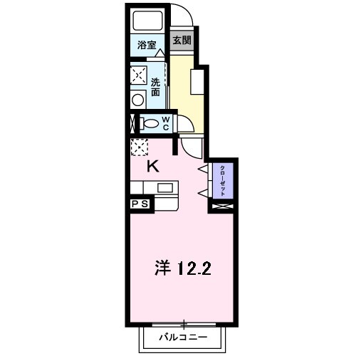 コンフォート水城の物件間取画像