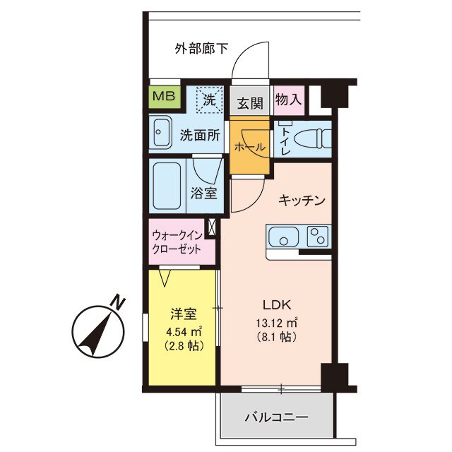 春日コンドミニアムの物件間取画像