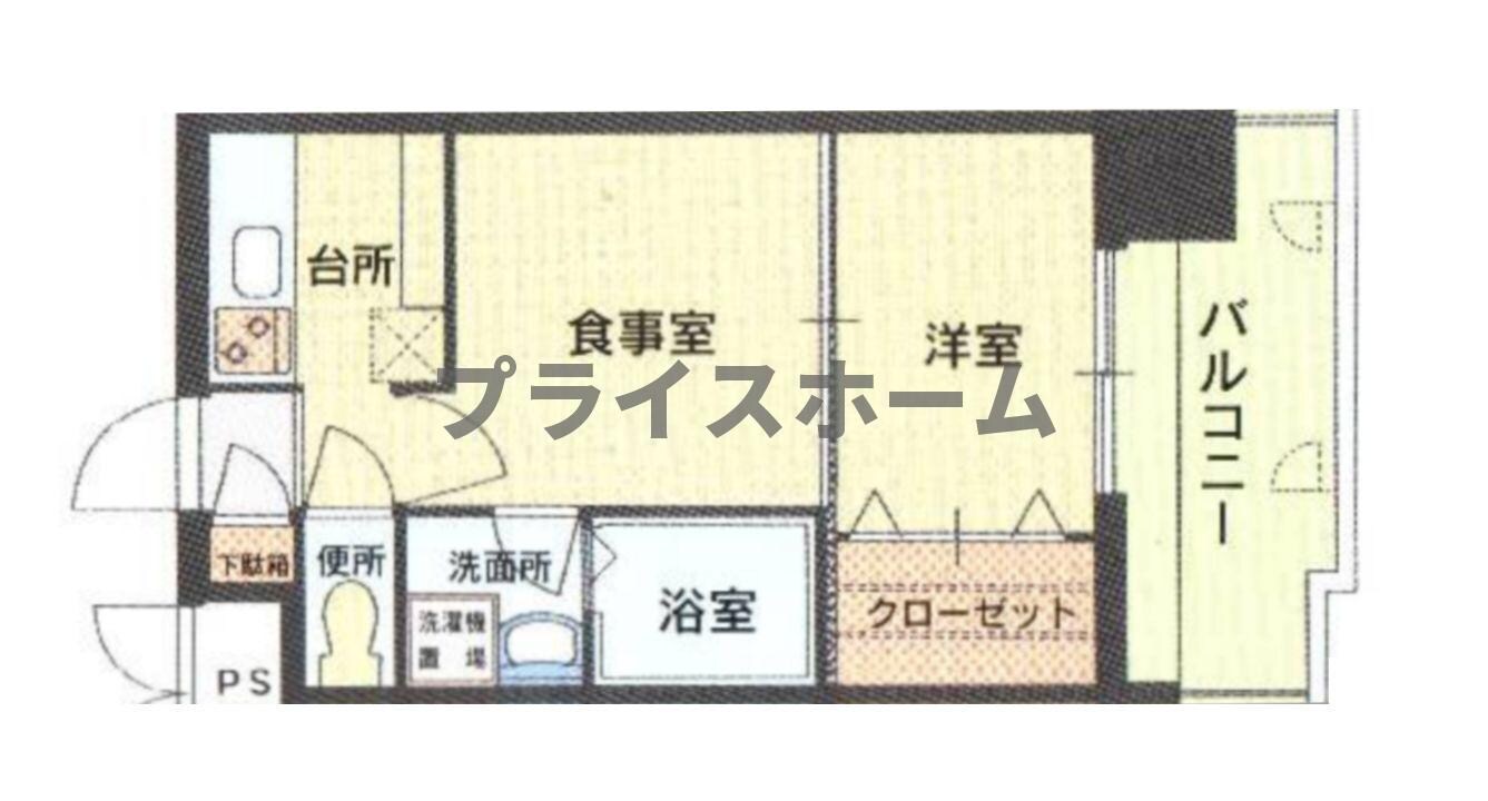 エステートモア薬院シャンブルの物件間取画像