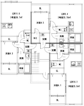 ケーエス博多駅南Ⅱの物件間取画像