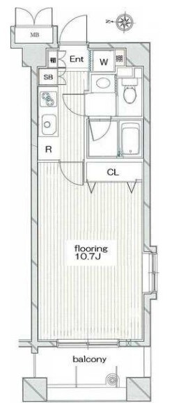 グランヴァン新御徒町の物件間取画像