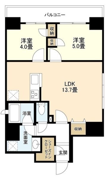 リバーレ浅草駒形の物件間取画像