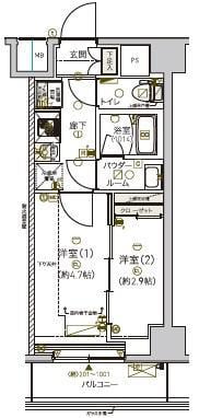 物件間取画像