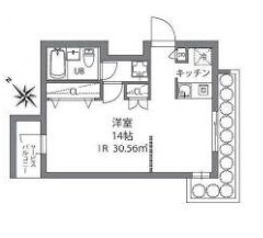 プラティーク門前仲町の物件間取画像