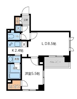 シティスパイア若松町（CITY SPIRE 若松町）の物件間取画像