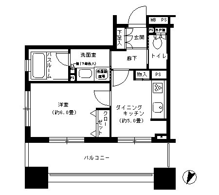 パークキューブ市ヶ谷の物件間取画像