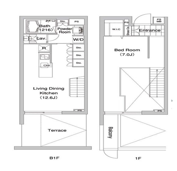 コンフォリア早稲田の物件間取画像