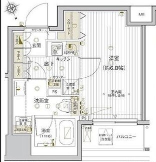 ヴァレッシア早稲田駅前シティの物件間取画像