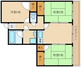 ビューハイツクラタの物件間取画像