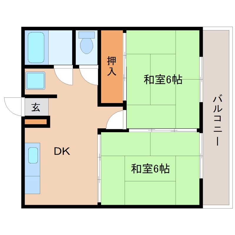 さかえハイムの物件間取画像