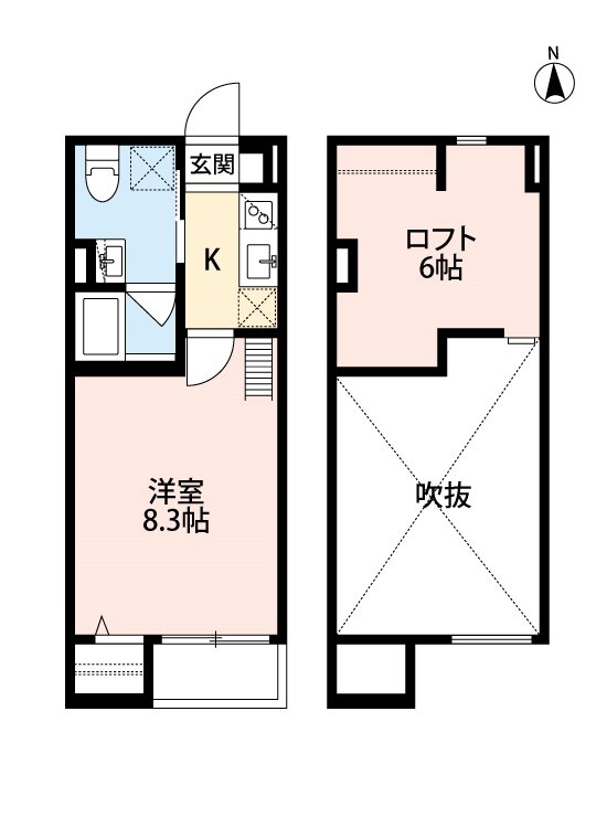 J立花東の物件間取画像