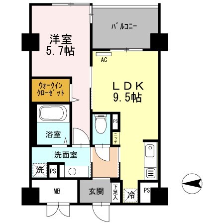 イーグル山手の物件間取画像