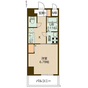 アリビオ立花3の物件間取画像