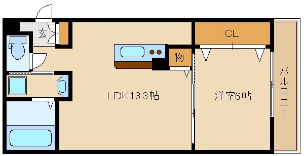 レジデンスファーベスの物件間取画像