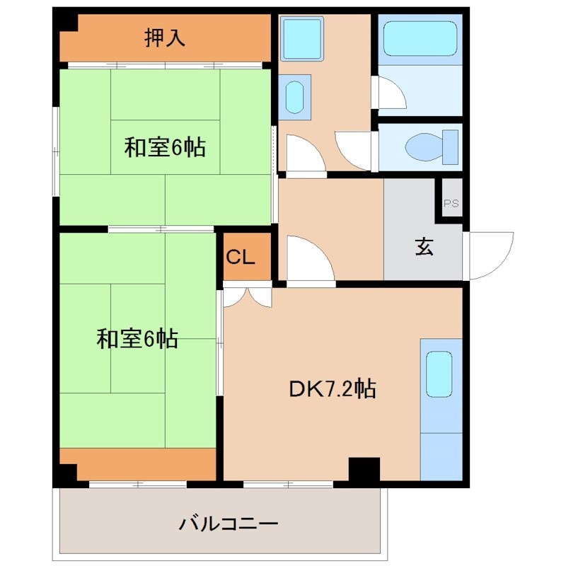 アイビースクエア南塚口の物件間取画像