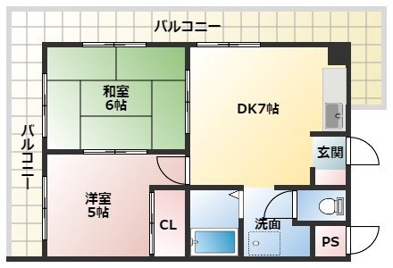 ベアコート塚口の物件間取画像