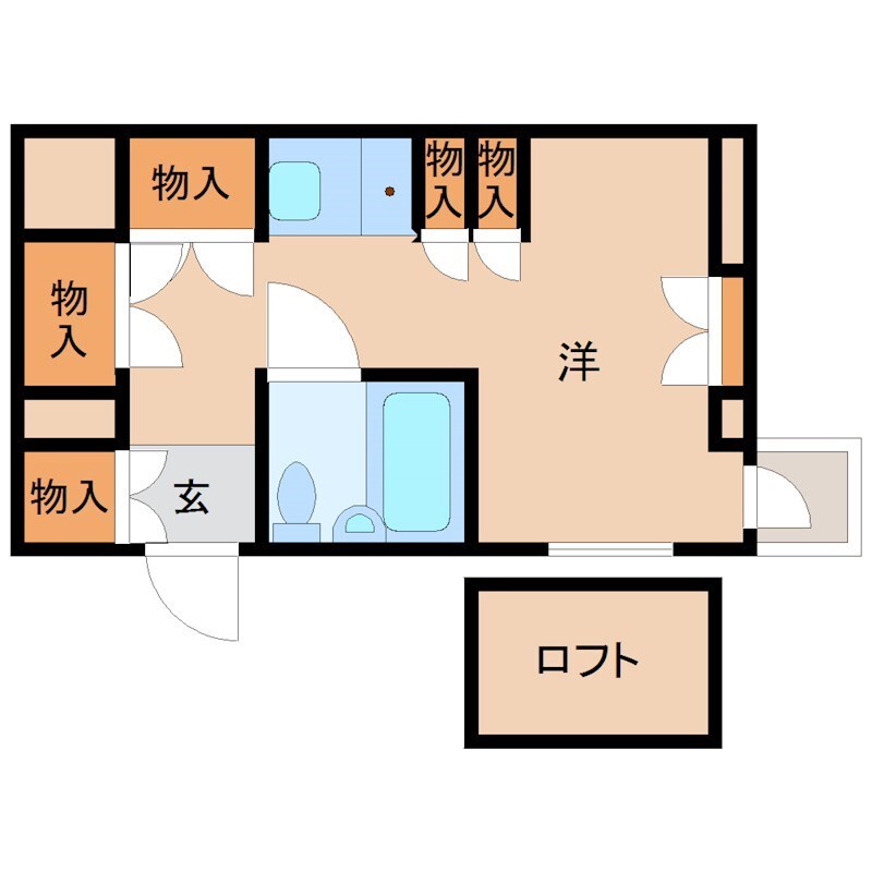 CUBE南塚口3の物件間取画像