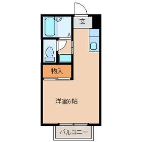 奥ハイツ2の物件間取画像