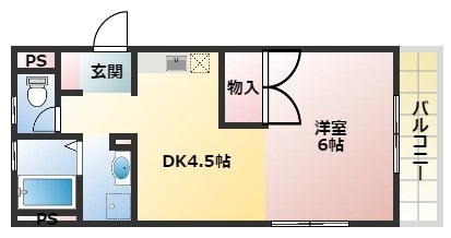 奥ハイツ2の物件間取画像