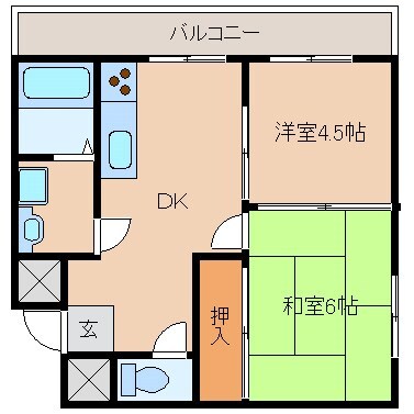 エメラルド神尼の物件間取画像