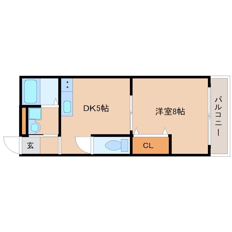 フェアリーテール出屋敷の物件間取画像