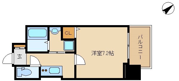 サムティ東難波ECLATの物件間取画像