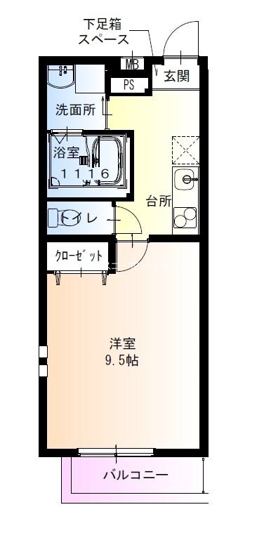 フジパレス尼崎東難波1番館の物件間取画像
