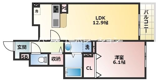 メゾン・デ・クールの物件間取画像