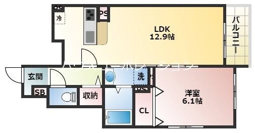 メゾン・デ・クールの物件間取画像
