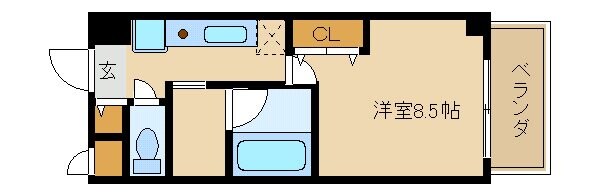 クレセールＴＷＯの物件間取画像