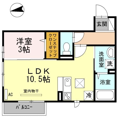 クレールコートの物件間取画像