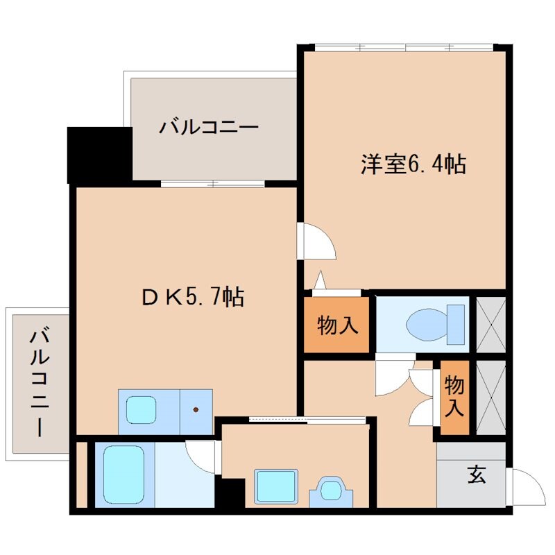 パルステージ武庫之荘の物件間取画像