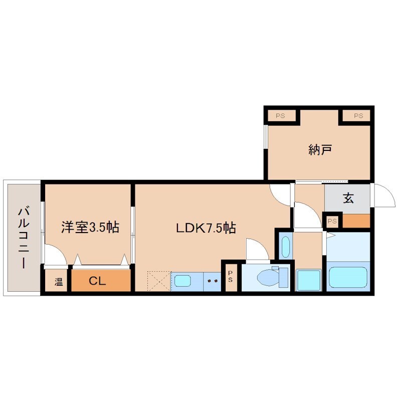 アート東園田の物件間取画像