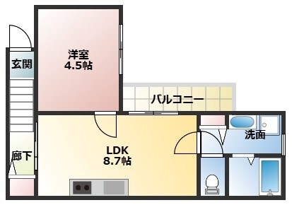 FLATS西立花の物件間取画像