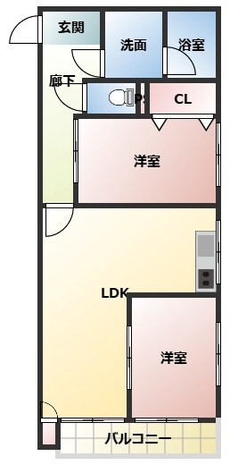 エコールドムコの物件間取画像