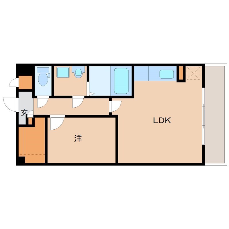 マメゾン金楽寺の物件間取画像