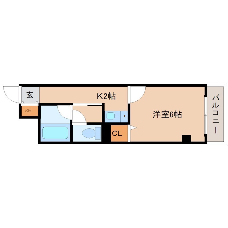 キャッスル武庫川の物件間取画像