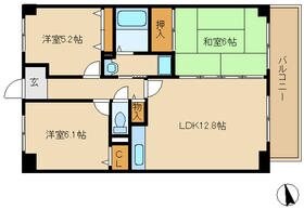 サンリット立花の物件間取画像