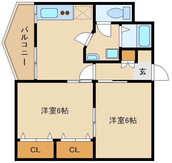 プラザハイツの物件間取画像