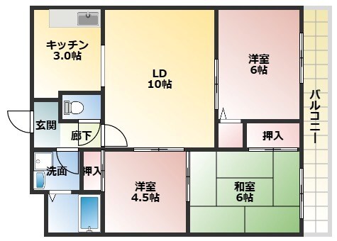 メルベーユ武庫川の物件間取画像