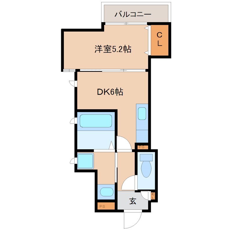 クリエオーレ梶ヶ島の物件間取画像